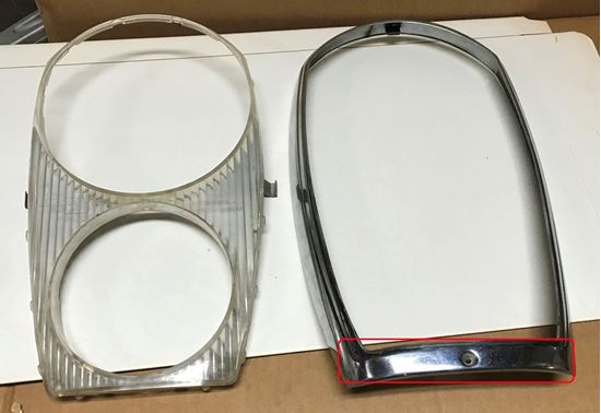 Picture of Merceds 600 headlight door 1008260589 SOLD